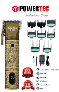 Powertec TR-8500 Profesyonel Type-C Şarjlı Saç Sakal Tıraş Makinesi