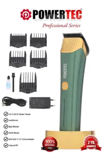 Powertec TR-9700 Profesyonel Type-C Şarjlı Saç Sakal Tıraş Makinesi