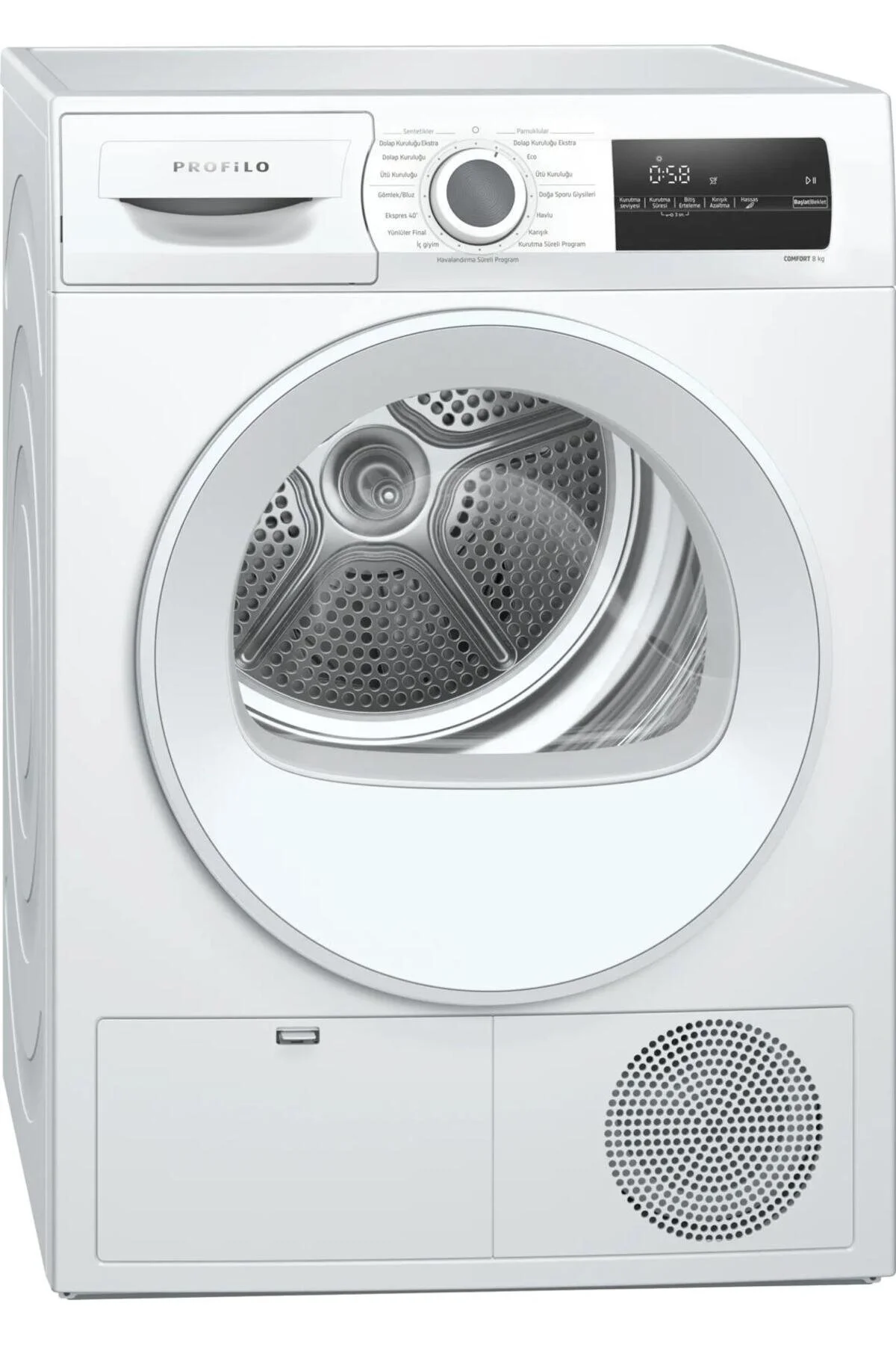 Profilo KM8612HTR A++ ISI Pompalı Kurutma Makinesi
