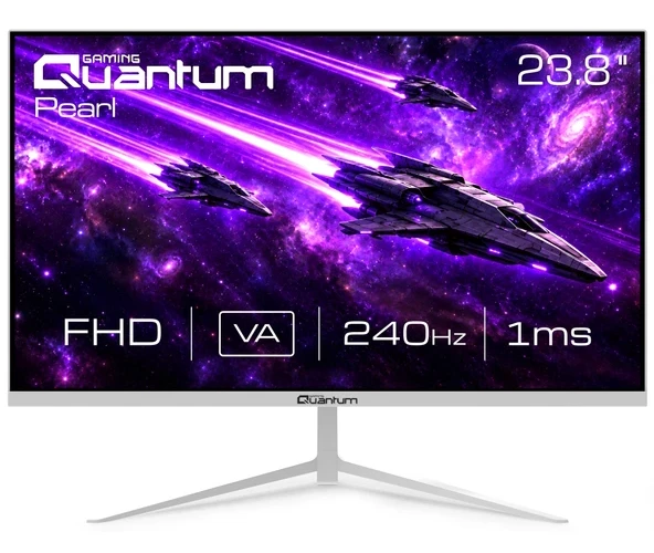 Quantum Pearl MG24W FHD VA 240Hz HDMI+DP+USB Dahili Hoparlör 23.8″ Monitör