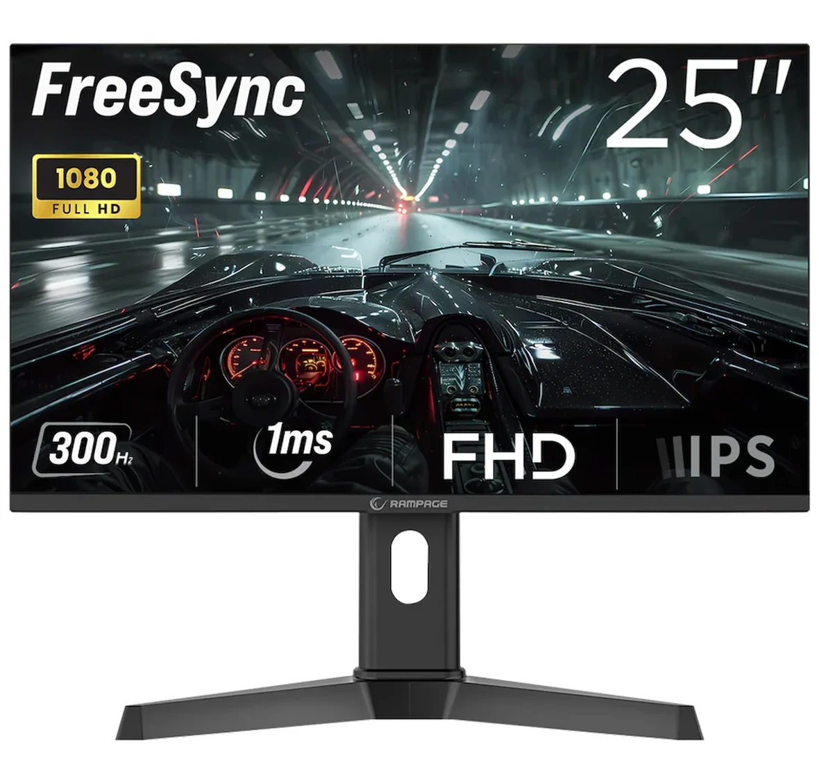 Rampage RAGE RG25R300 25 inc 300Hz 1ms HDMI DP Freesync FHD Fast IPS Monitör