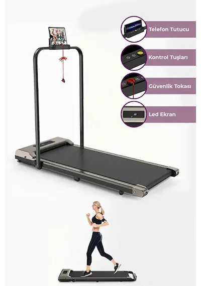 Relax Uzaktan Kumandalı Katlanabilir Portatif Yürüme ve Koşu Bandı