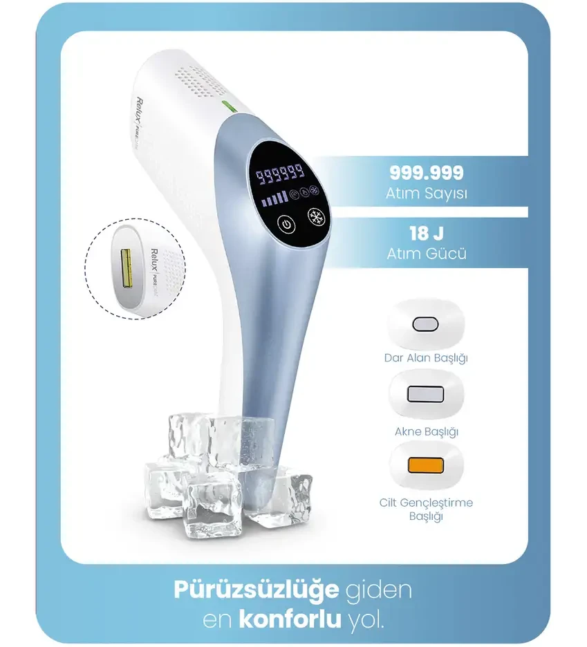 RELUX IPL9750 PureCare 1.000.000 Atım IPL Lazer Epilasyon Cihazı