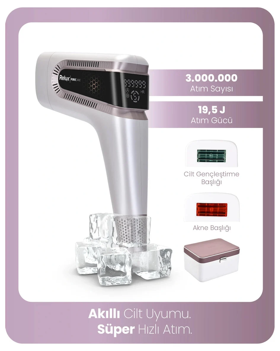 Relux IPL9950 SkinMatch PureCare 3.000.000 Atım IPL Lazer Epilasyon