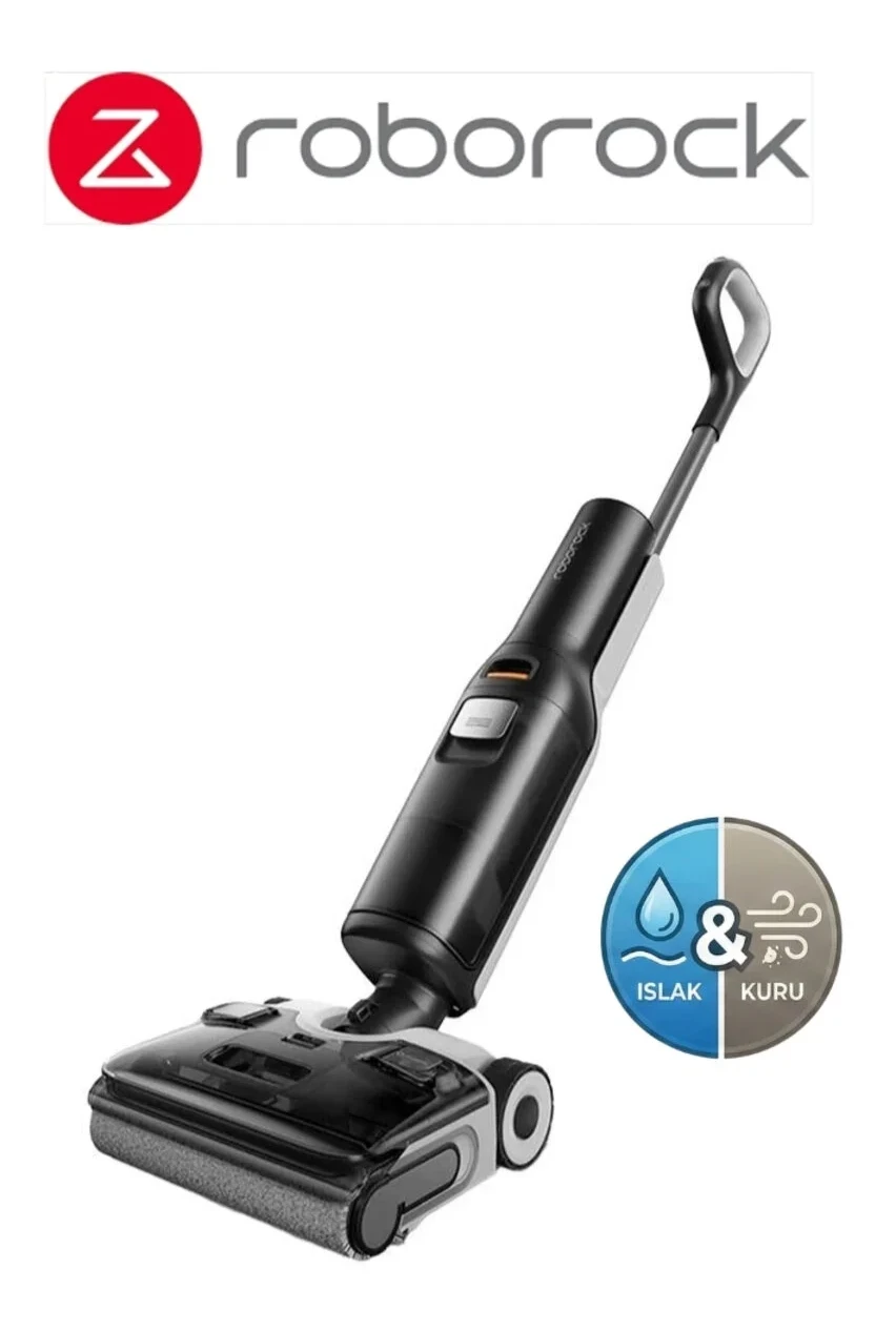 Roborock Islak Kuru Akıllı Dik Süpürge Kir Algılama