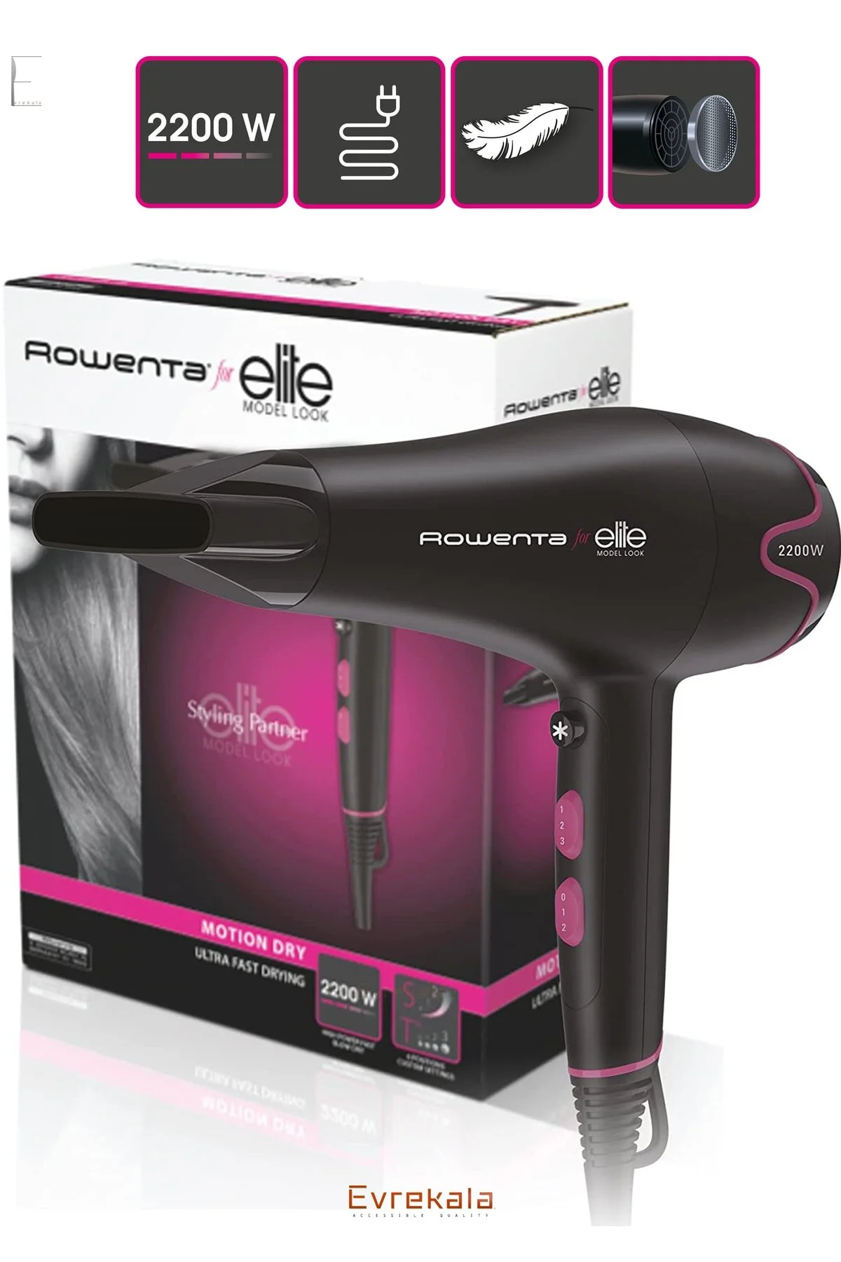 Rowenta Evrekala Shop Saç Kurutma Makinesi 2200w New Series