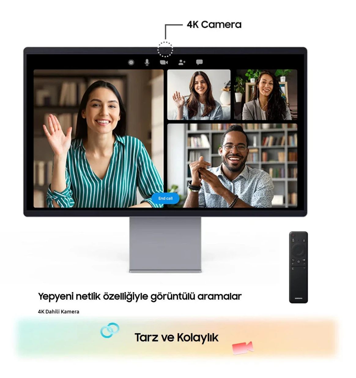Samsung QD-OLED 32 inç 4K Gaming Smart Monitör