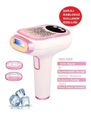 Şarjlı Ipl Lazer Epilasyon Cihazı 999.999 Atım