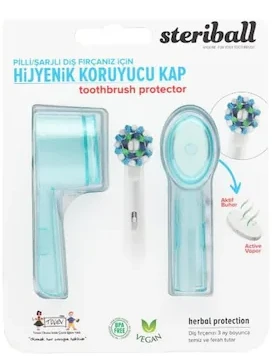 Şarjlı Pilli Diş Fırçaları İçin Hijyenik Diş Fırçası Koruma Kabı-2&apos Li Açık X 2 Açık Ahşap