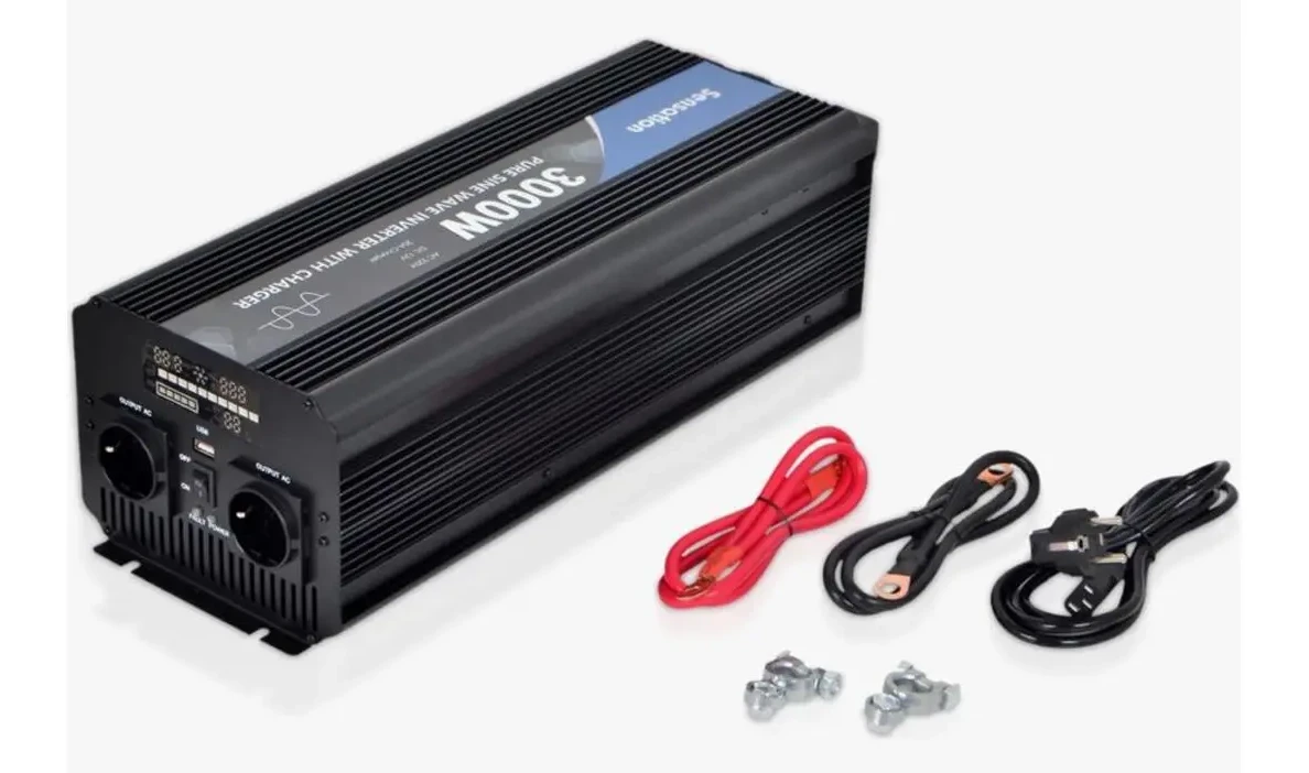 Sensatıon 3000W Watt 3KW TAM Sinüs Şarjlı (20A) İnvertör Ekranlı 12V