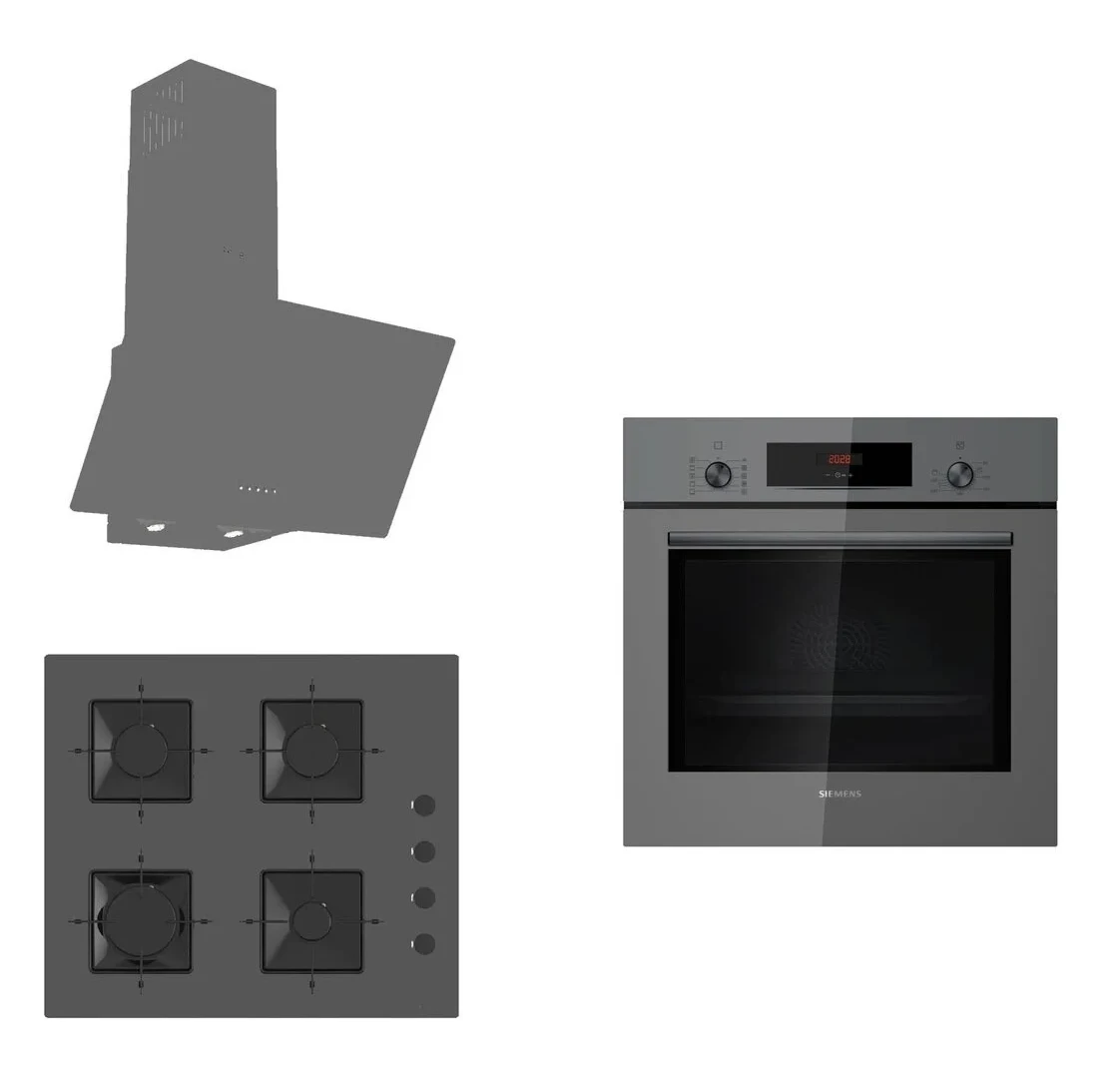 Siemens & Ferre Grion 3 Lü Ankastre Set ( Hb012fbh1t- Ss208 – D088 )