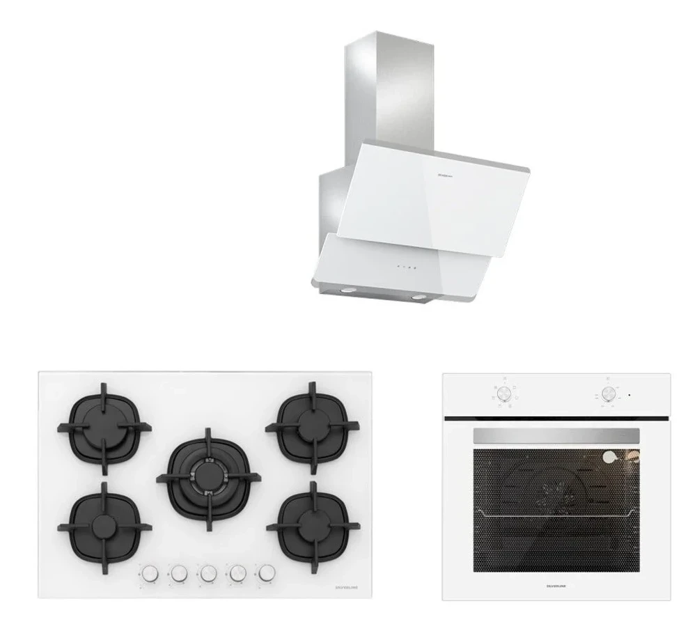 Silverline 3’lü Cam Ankastre Set (3490 Oslo 60 +cs5364w01+bo6501w01)
