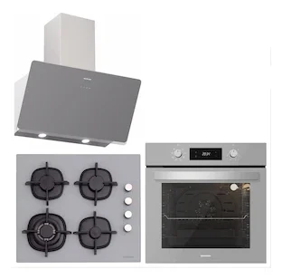 Silverline BO6504S01 – CS5429S01 – 3457 Soho 60 CM Cam Ankastre Set