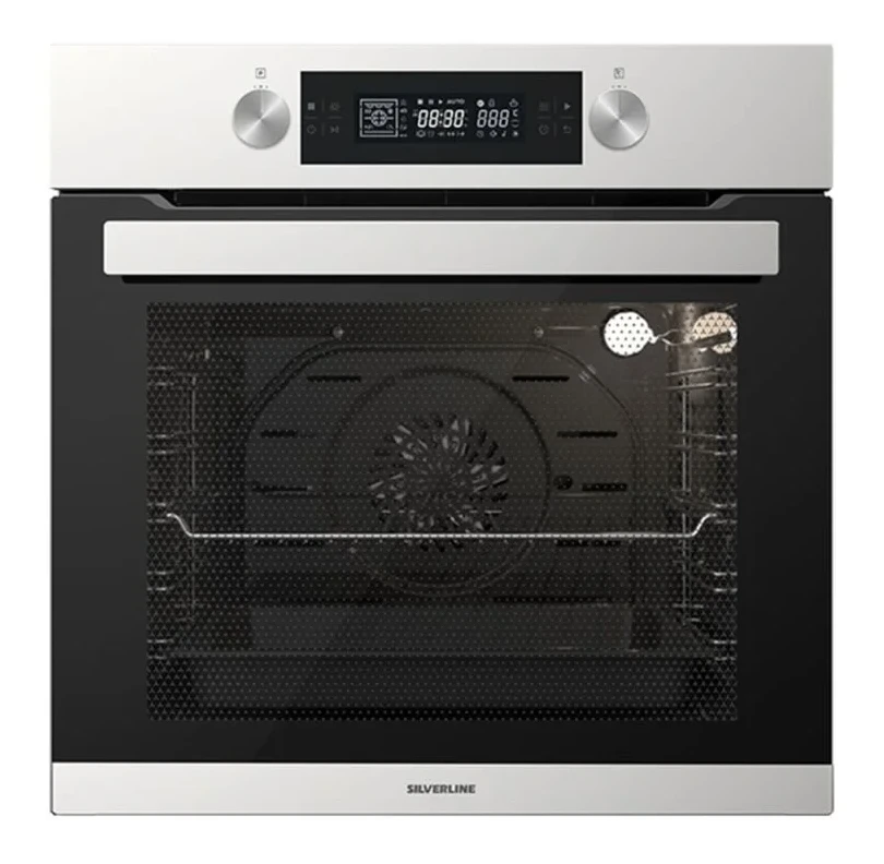 Silverline BO6505X01 S5 İnox- Cam Ankastre Fırın 14 Programlı Pizza