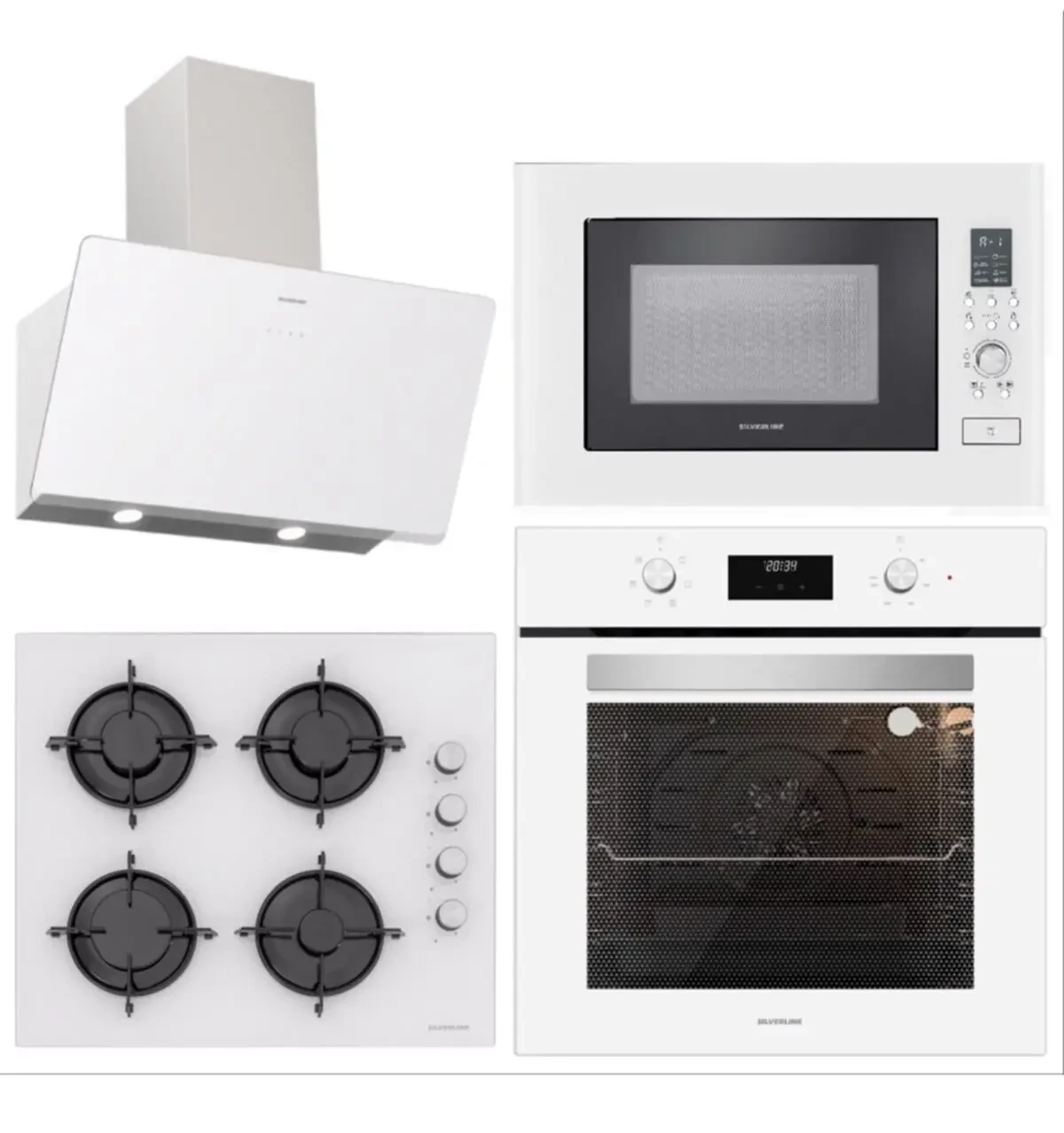 Silverline Cam Ankastre Set 4 Parça