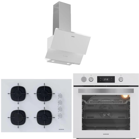 Silverline Fryart&SteamArt Buharlı Pişirme Cam Ankastre Set 3490