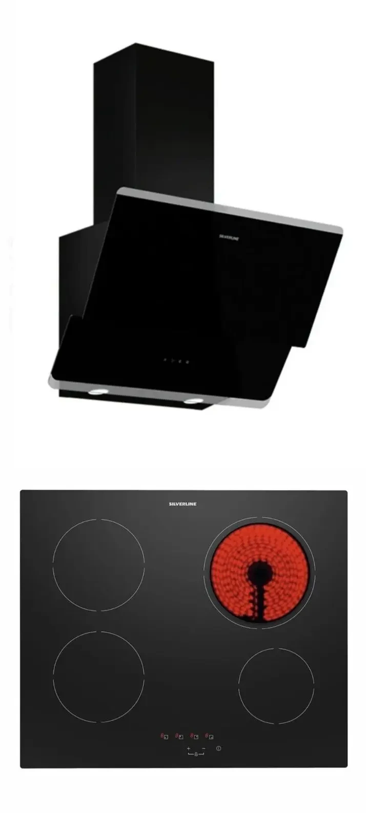 Silverline İkili Ankastre Set ( 3490 Oslo Davlumbaz