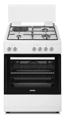 Simfer 1242 Tam Boy Fırın 3G+1E Hotplate Turbo 6 Fonksiyon