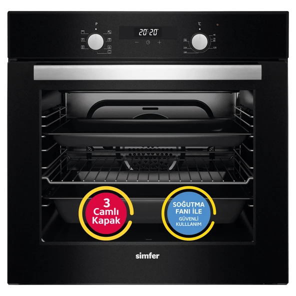 Simfer 7327 8 Fonksiyon Ankastre Multi Turbo Fırın