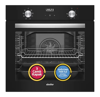 Simfer 8208 9 Fonksiyon QS Cam Ankastre Fırın Power Turbo Dijital