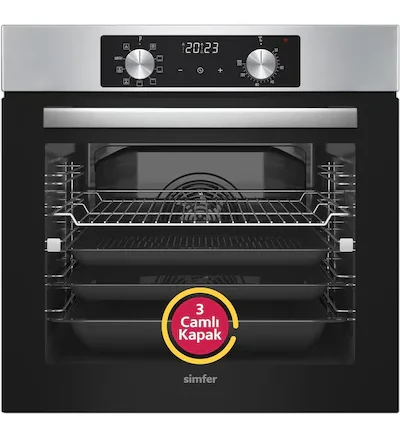 Simfer 8210 10 Fonksiyon Airfry Plus Inox Ankastre Fırın Dijital