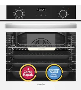 Simfer 8216 10 Fonksiyon Airfry Cam Ankastre Fırın Dijital