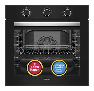 Simfer 8220 9 Fonksiyon QS Cam Ankastre Fırın Power Turbo Pop-up