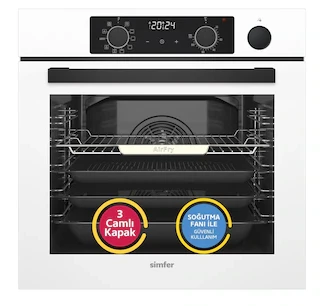 Simfer 8245 11 Fonksiyon Steam Master Ankastre Fırın Cam Dijital