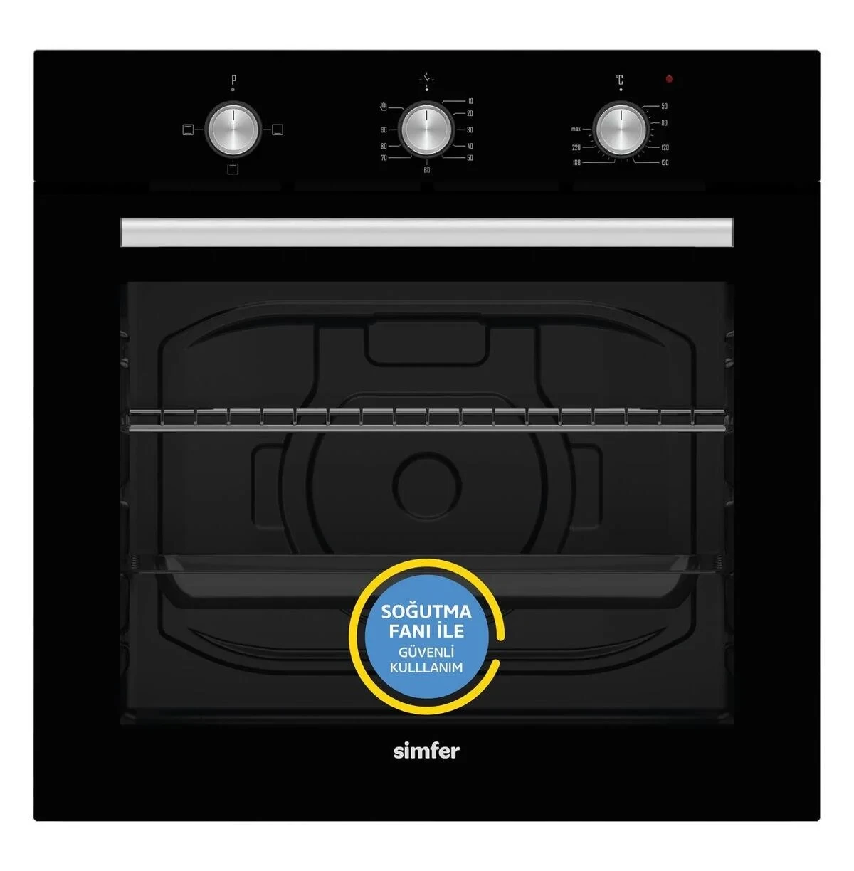 Simfer 8270 0+3 Fonksiyon Mekanik, 80 LT Ankastre Fırın