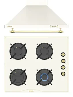 Simfer Retro 2’li Cam Ankastre Set (3326 Ocak + 8716 Davlumbaz)