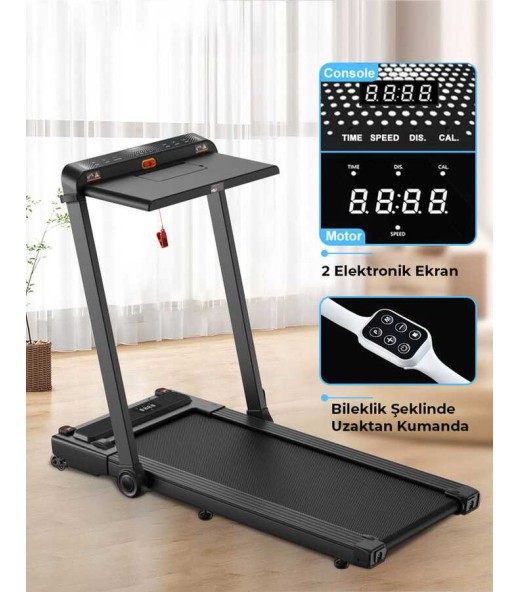 Slazenger Smart Katlanır-Ofis Masalı-Eğimli-Hazır Kurulumlu Koşu Bandı