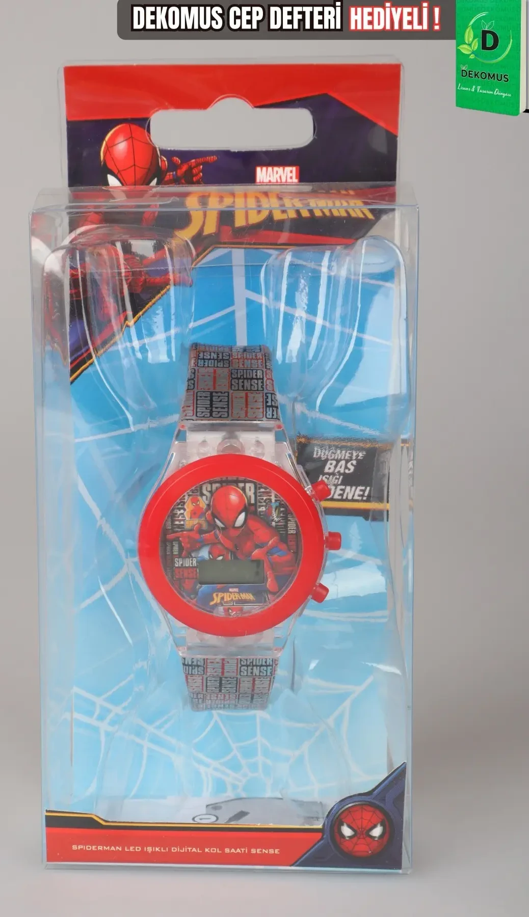 Spiderman x Dekomus Lisanslı Gamevers Collection Led Işıklı Saat
