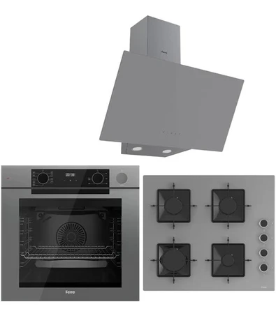 Steam Plus Serisi 3LÜ CAM Ankastre SET (QEP64CPR-SS208-D079)