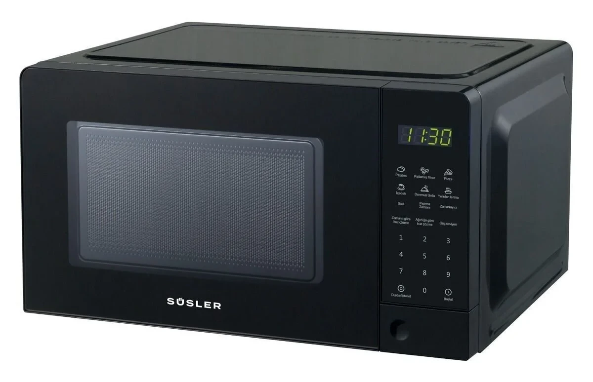 Süsler Mikrodalga Fırın 20 LT Siyah LED SMD-1221 D