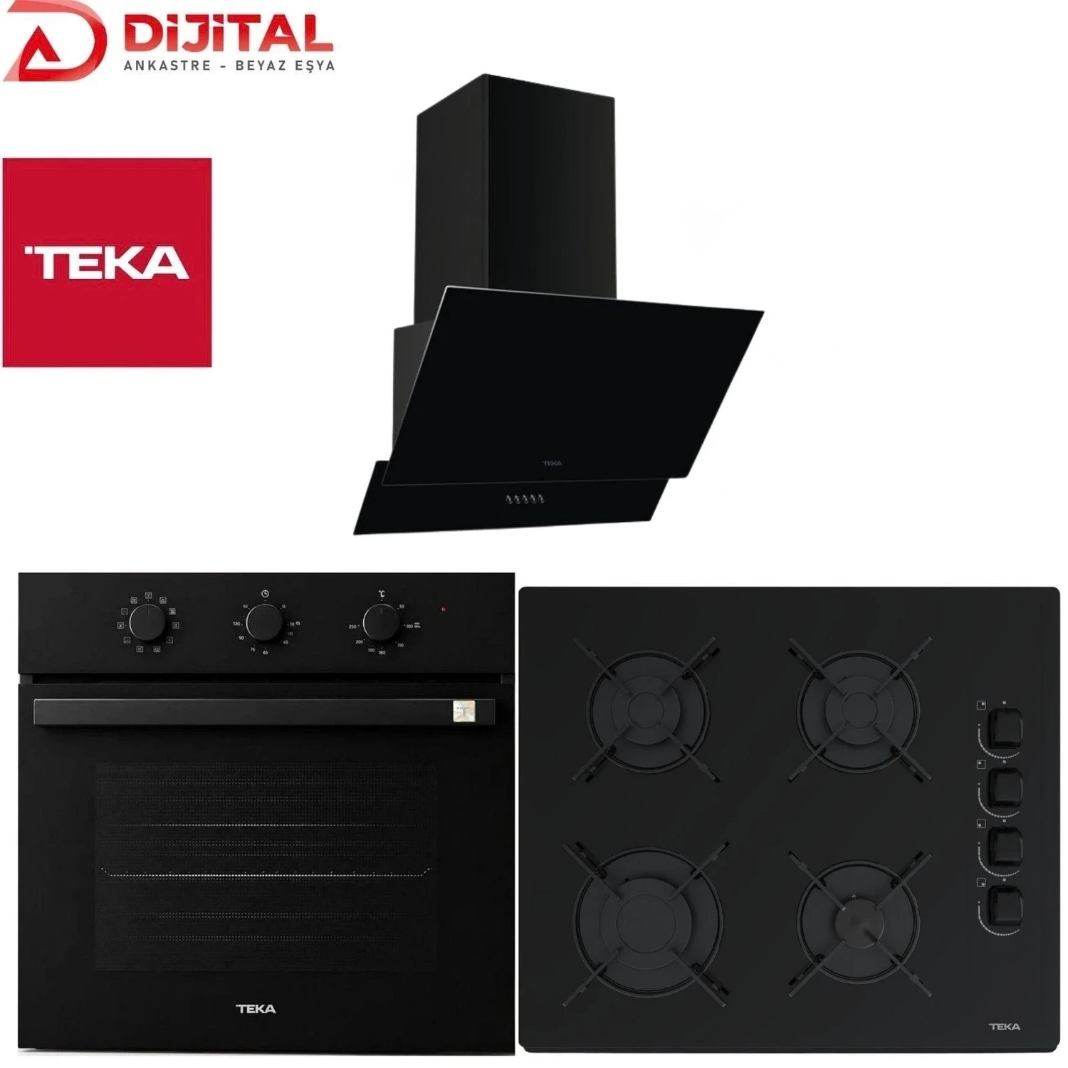 Teka Ankastre Set (HBB 54500 BK- GBE 64002 BK – ATV 60.3 BK)