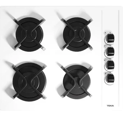 Teka Gbc 64002 Kbc Wh Döküm Izgaralı Ocak
