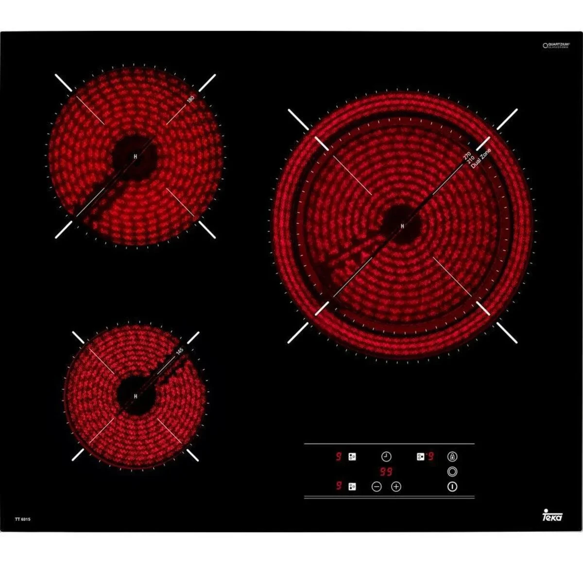 Teka TT 6315 Vitroseramik Elektirikli Ocak