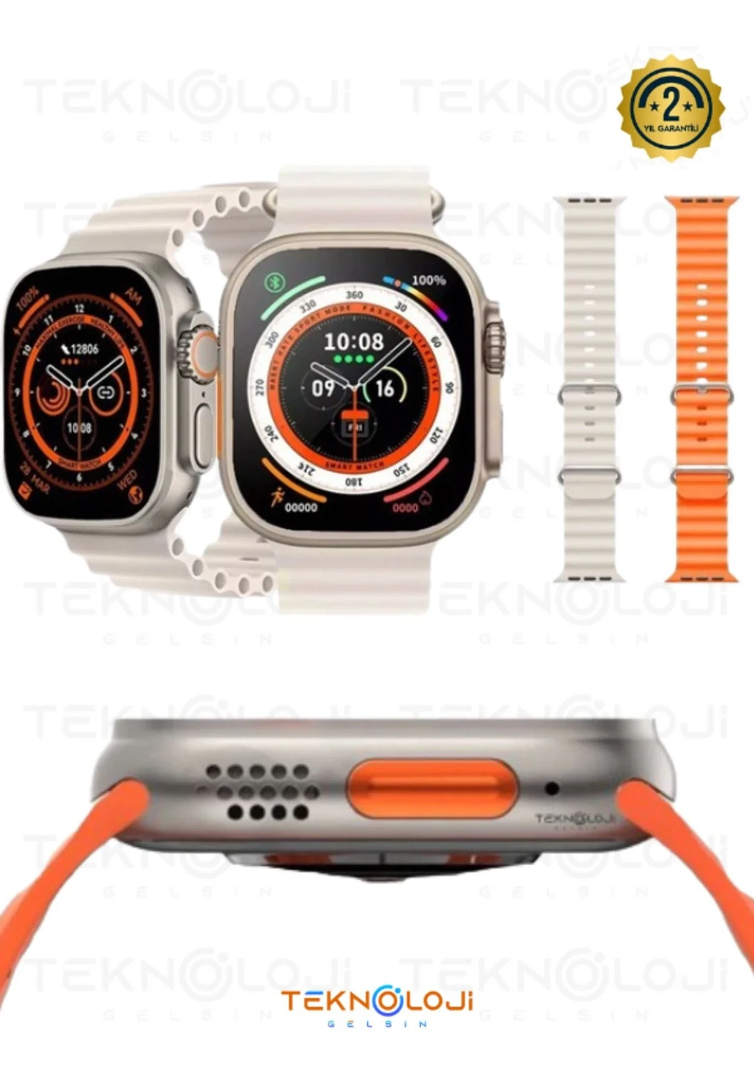 Teknoloji Gelsin Watch 8 Ultra Smart Watch Akıllı Saat 45Mm 1.99İnc 3 Tuş Aktif Saatten Konuşma Türkçe Dil