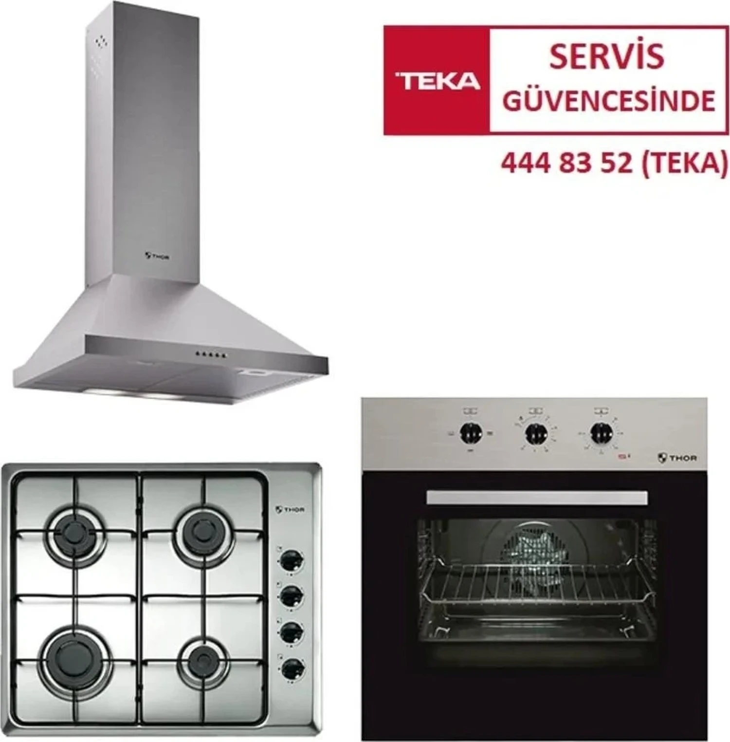 Thor London Teka Ankastre Set (TO 663 SS-SSE 64600 KBC IX-ACW 63020