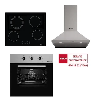 Thor Teka Milano To 663 Ss + Kbc 64710 Tcs Bk + Acw 63020 Kos Ankastre Set