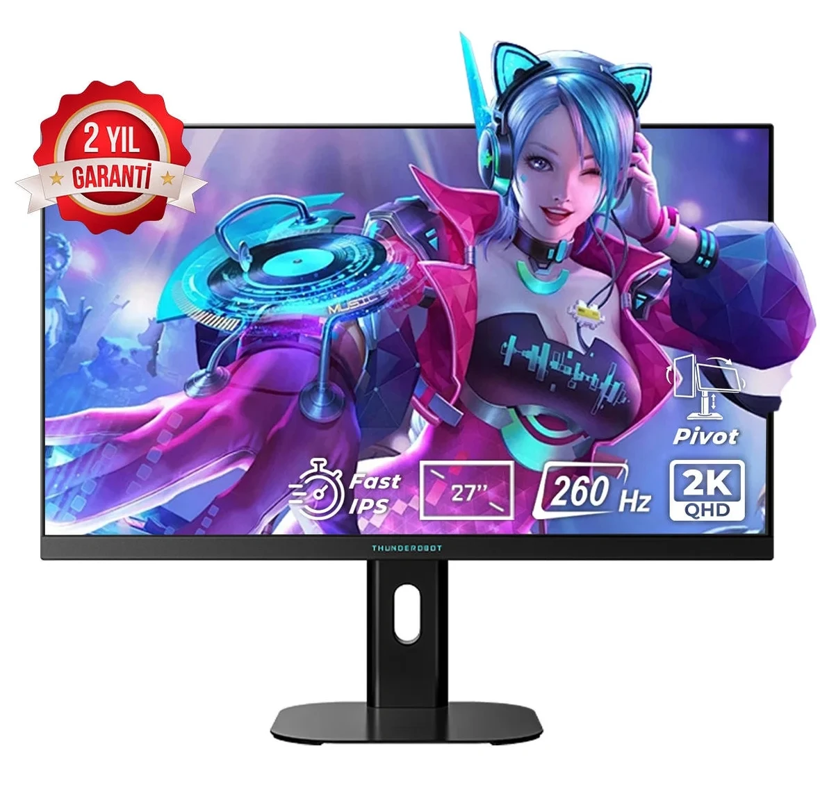 Thunderobot ZQ27F260L-TUR 27 inç 260Hz 2K QHD Adaptive Sync Fast IPS Monitör