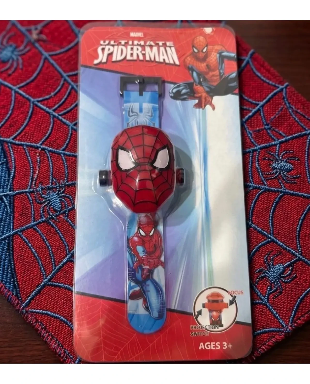 Toy Spider man projeksiyonlu saat