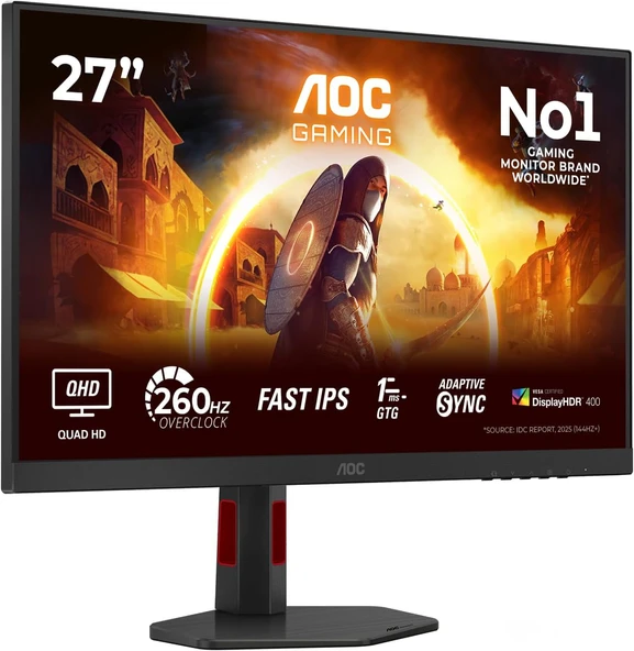 TR 27 Q27G4ZR 0.3ms 260Hz HDMI,DisplayPort Fast IPS 2K Gaming Monitör