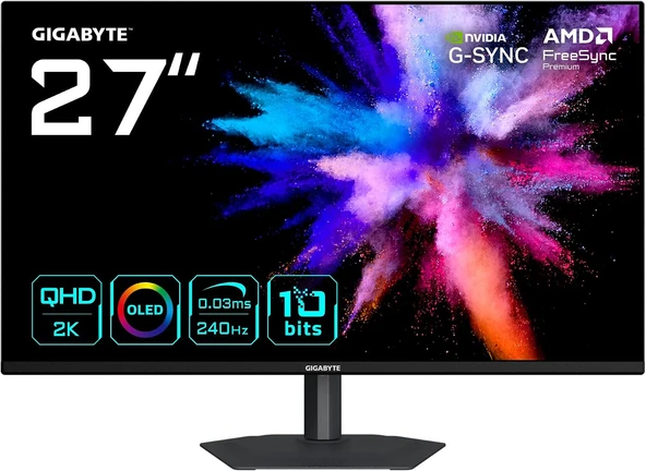 TR GO27Q24A 27 240Hz 0.03ms 2K G-Sync HDR10 QHD QD-OLED Pivot Gaming Monitör