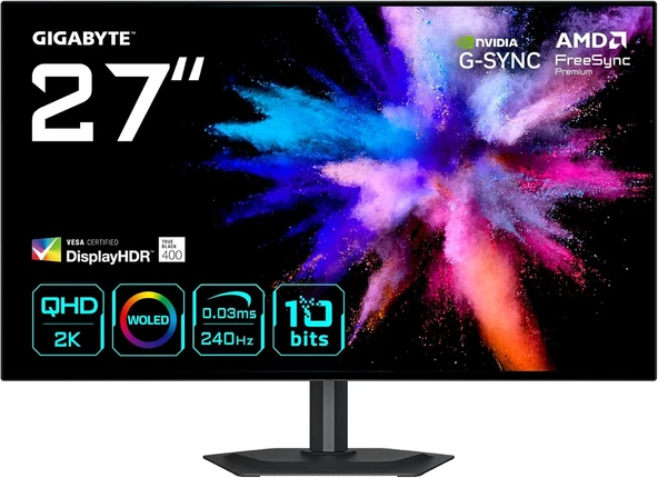 TR GO27Q24G 27″ 240Hz 0.03ms 2K G-Sync QHD HDR400 WOLED Gaming Monitör