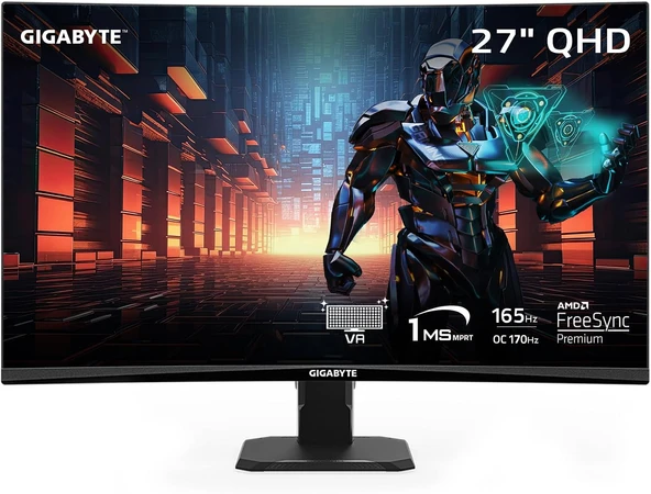 TR GS27QC 27 inç 165Hz 1440P Kavisli Oyun Monitörü