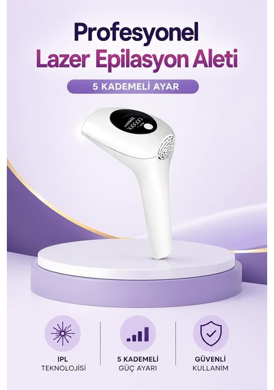 Tr Ipl Lazer Epilasyon Aleti 5 Kademeli Güç Ayarlı
