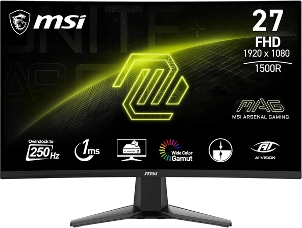 TR MAG 27C6X 1ms 250Hz Adaptive-Sync VA Curved Full HD Gaming Monitör
