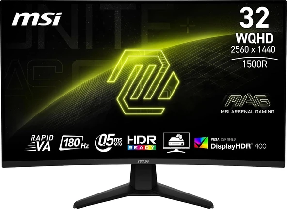 TR MAG 32CQ6F 31,5 180Hz 0,5ms Rapid VA Adaptive-Sync WQHD Gaming Monitör