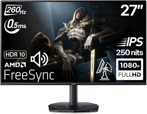 TR Nitro KG270W5bmiipx 27 260Hz 0.5ms ZeroFrame IPS FHD MM AMD Monitör